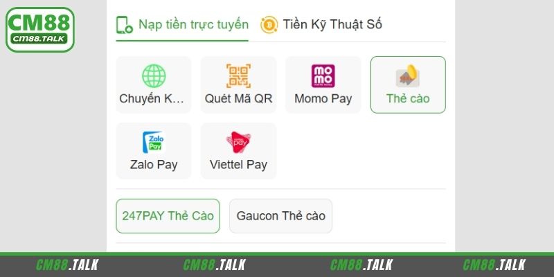 Lỗi và cách giải quyết giao dịch tại CM88